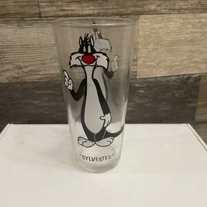 Vintage 1973 Looney Tunes Sylvester the Cat Pepsi Collector Series Glass